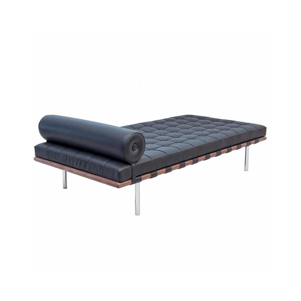 Barcelona Style Daybed by Mies van der Rohe steelform design classics