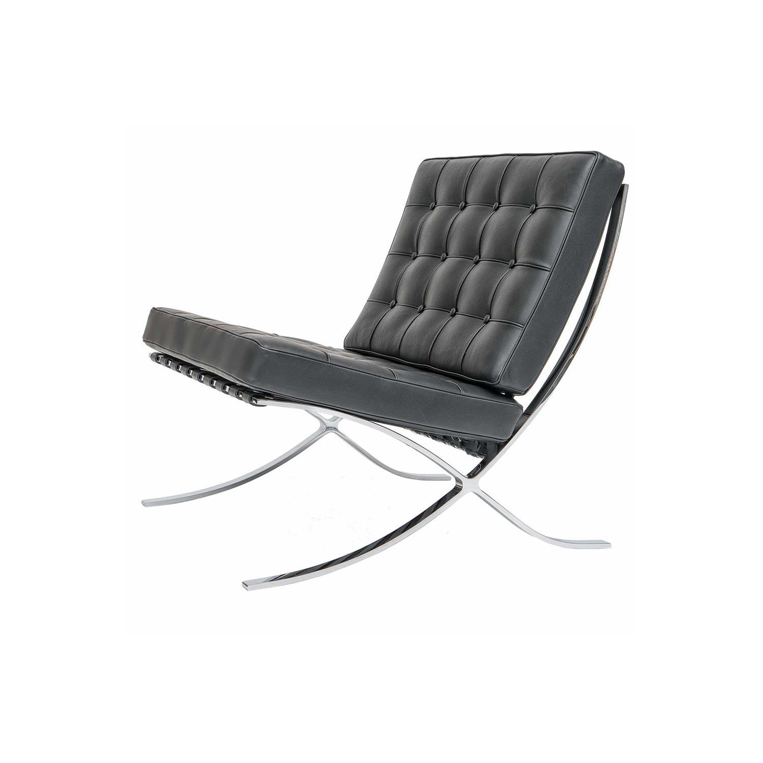 Barcelona lounge chair with metal legs hot sale