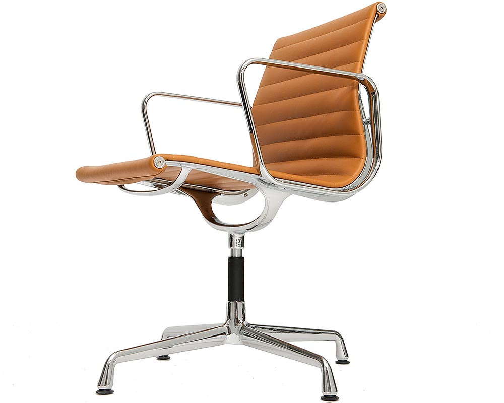 Стул офисный хромированный. Eames Aluminium Chair. Elegance №108.