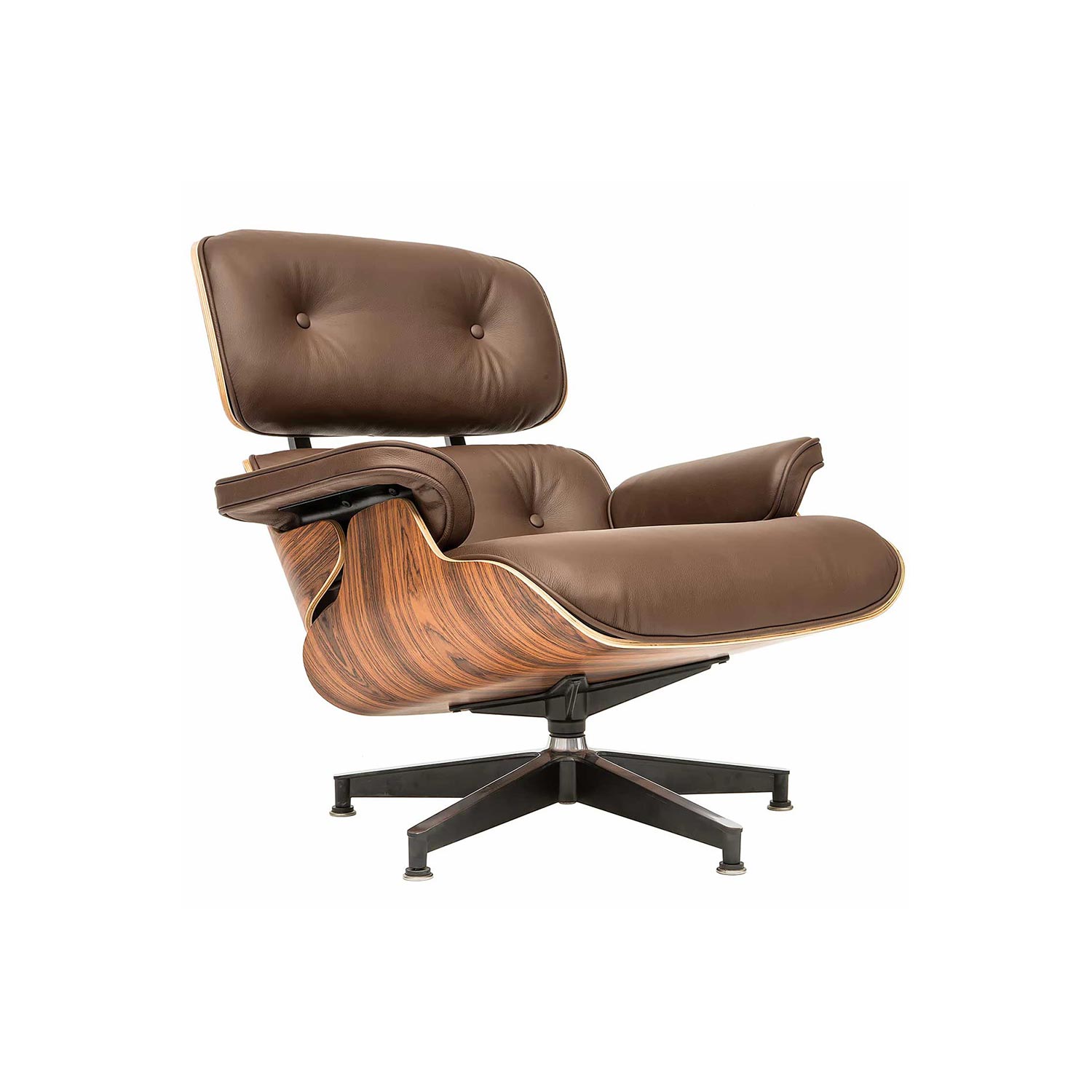 Eames Designed Lounge Chair With, Eames Leather Lounge Chair