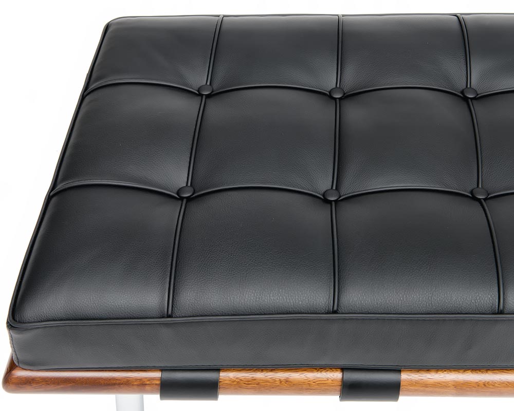 Barcelona style leather upholstery