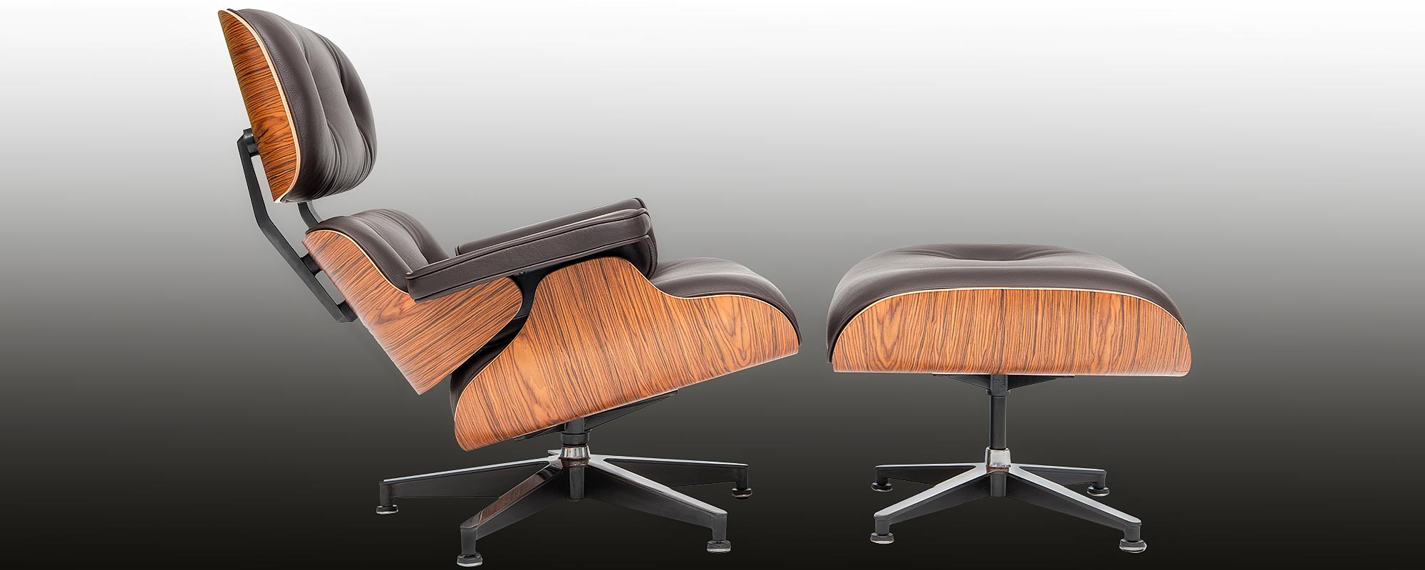 Pijl Vechter platform Eames designed Lounge Chair with Ottoman | a steelform design classic